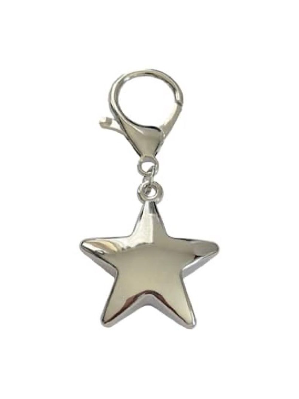 New Blue Moon Studio Star Bag Charm - Shiny Black Star Keychain
